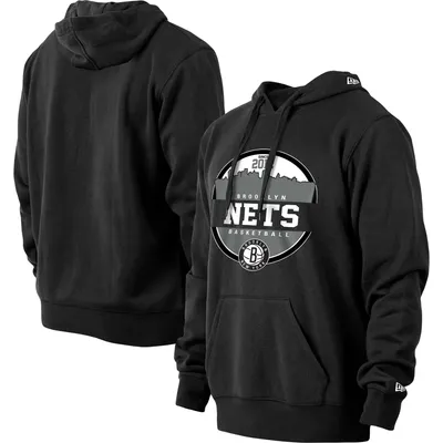 Brooklyn Nets New Era Localized Pullover Hoodie - Black