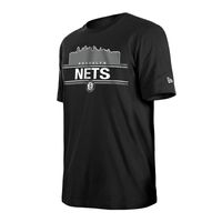 Men's New Era Black Brooklyn Nets Localized T-Shirt