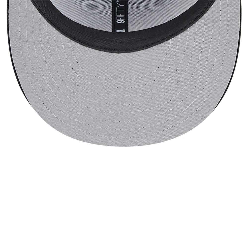 Casquette à visière noire New Era Brooklyn Nets Meshback 9FIFTY pour homme
