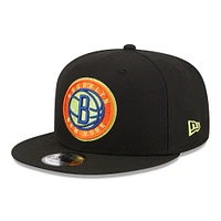 Casquette Snapback New Era Brooklyn Nets Neon Pop 9FIFTY noire pour homme