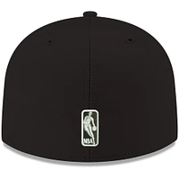 Men's New Era Black Brooklyn Nets Official Team Color 59FIFTY Fitted Hat