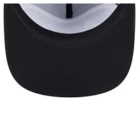 Men's New Era Black Brooklyn Nets Team Text Golfer Snapback Hat