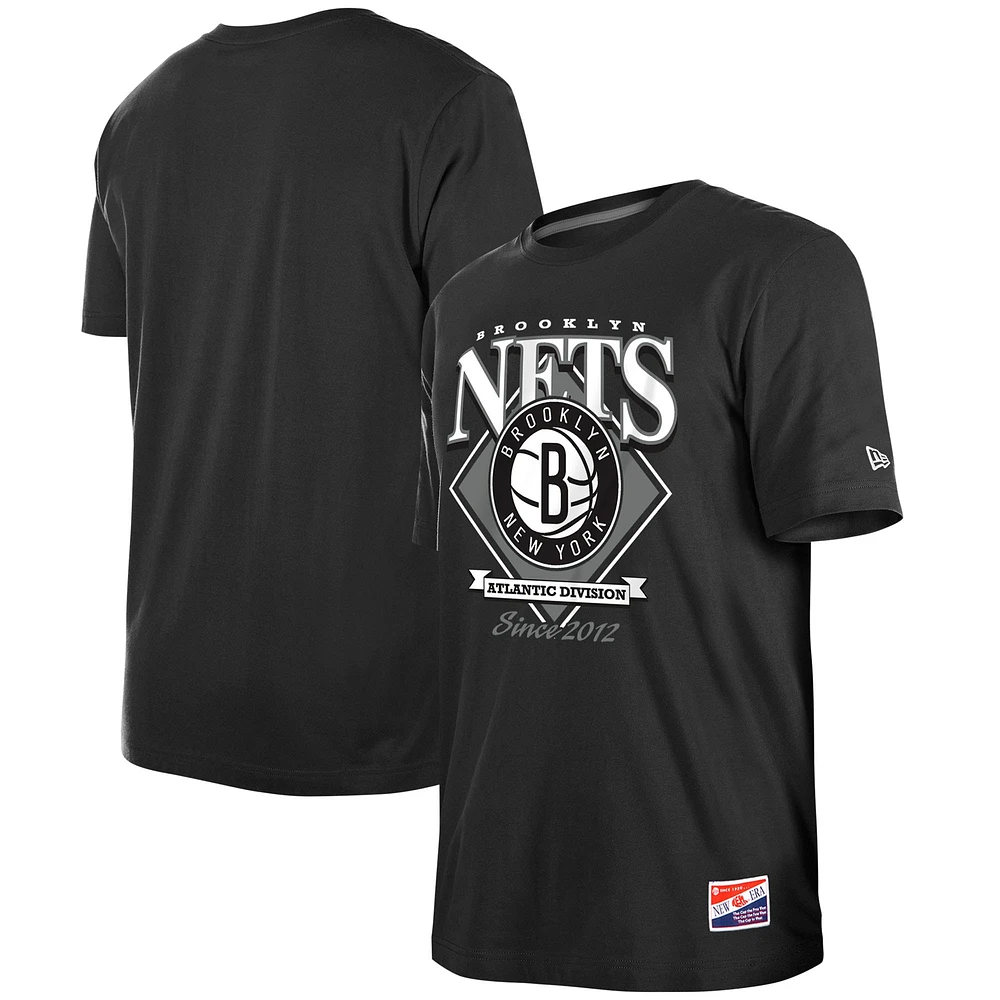 NWE NETS NOIR HOMME NBA FA23 THROWBACK SST TEEMENSCR