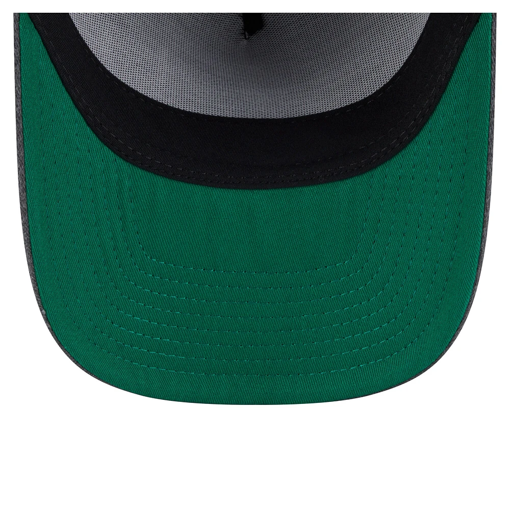 Men's New Era  Charcoal Brooklyn Nets Throwback Washed Pre-Curved 9FIFTY Snapback Hat