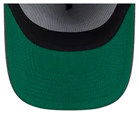 Men's New Era  Charcoal Brooklyn Nets Throwback Washed Pre-Curved 9FIFTY Snapback Hat