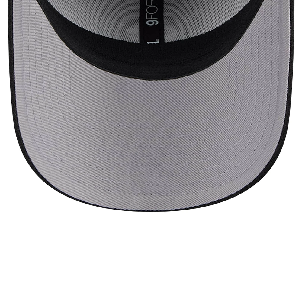 Men's New Era Heather Gray/Black Brooklyn Nets Active Digi-Tech Two-Tone 9FORTY Adjustable Hat