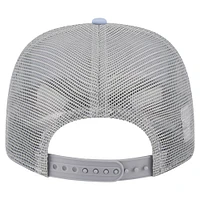 Men's New Era Light Blue/Gray Brooklyn Nets Adventure Aloha Pattern 9SEVENTY Stretch-Snap Hat