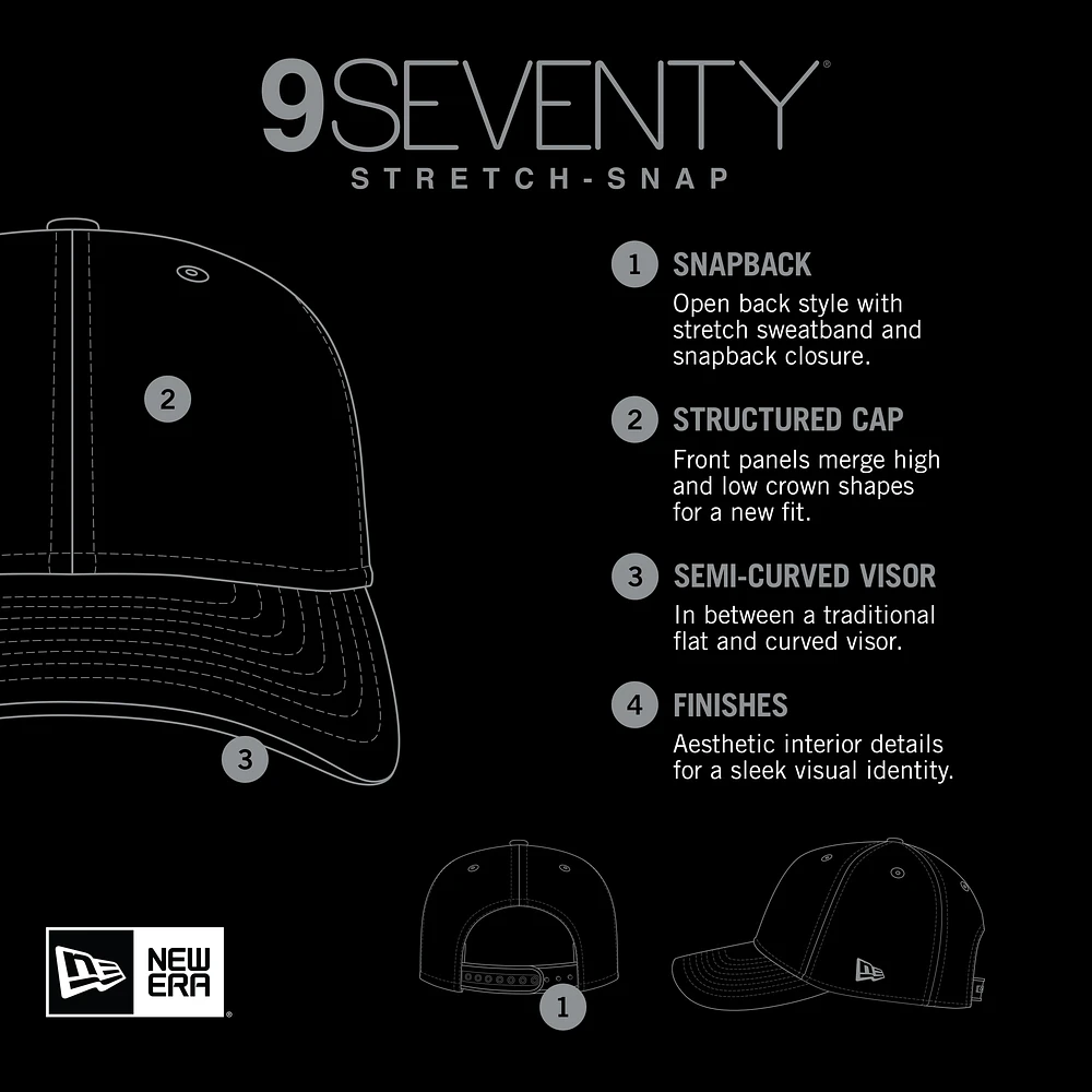 Men's New Era Light Blue/Gray Brooklyn Nets Adventure Aloha Pattern 9SEVENTY Stretch-Snap Hat