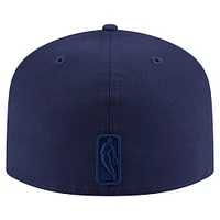 Men's New Era  Navy Brooklyn Nets Colorpack A-Frame Pinch Front 59FIFTY Fitted Hat