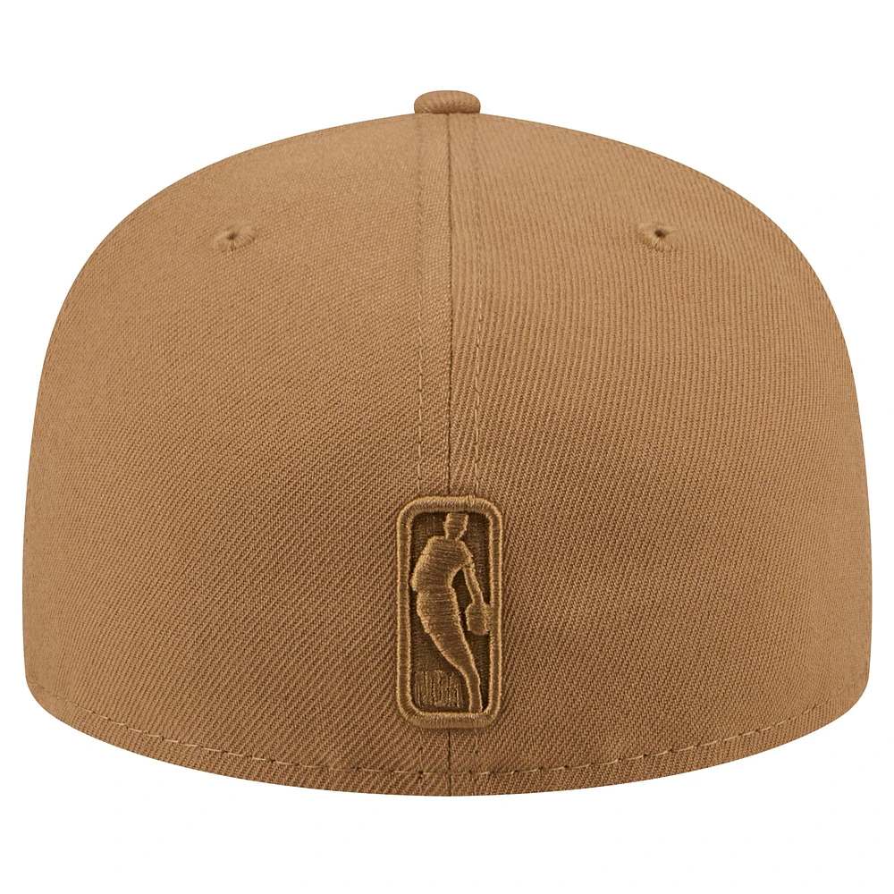 Men's New Era Tan Brooklyn Nets 59FIFTY Fitted Hat