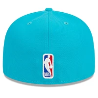 Casquette ajustée alternative 59FIFTY New Era pour hommes, bleu sarcelle, Brooklyn Nets 2023/24 City Edition