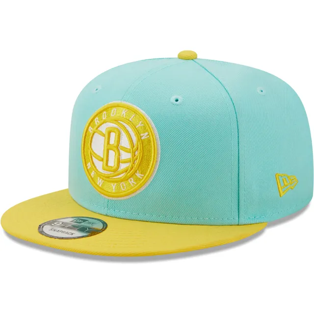 Men's Boston Red Sox New Era Turquoise/Yellow Spring Color Pack Two-Tone  59FIFTY Fitted Hat