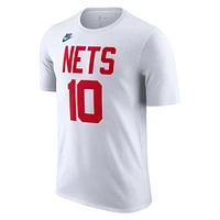 Men's Nike Ben Simmons White Brooklyn Nets 2022/23 Classic Edition Name & Number T-Shirt