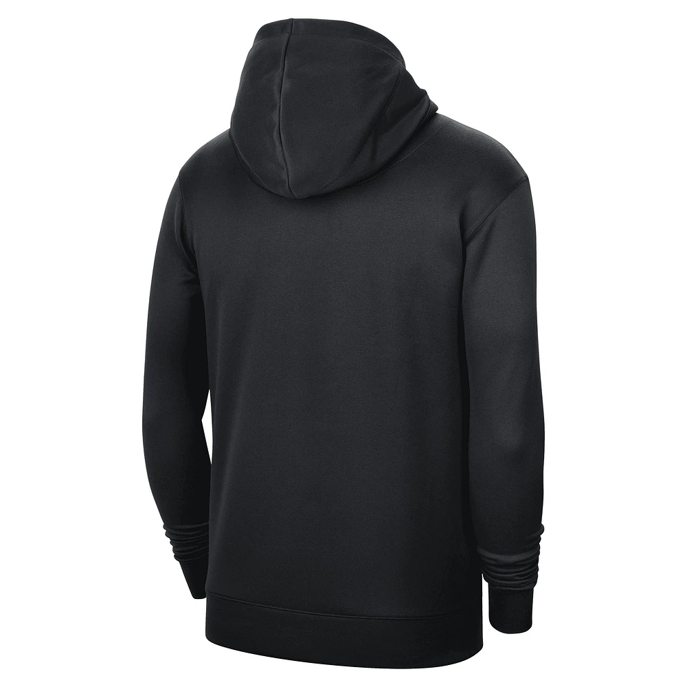 Men's Nike Black Brooklyn Nets 2022/23 Spotlight On-Court Practice Performance - Pullover Hoodie