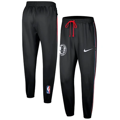 Pantalon Nike noir Brooklyn Nets 2023/24 City Edition Authentic Showtime Performance pour homme