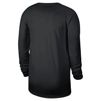 T-shirt d'entraînement à manches longues Nike Brooklyn Nets 2024/25 Legend pour homme, noir