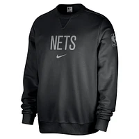 Sweat-shirt Nike Brooklyn Nets Courtside Standard Issue Performance pour homme, noir