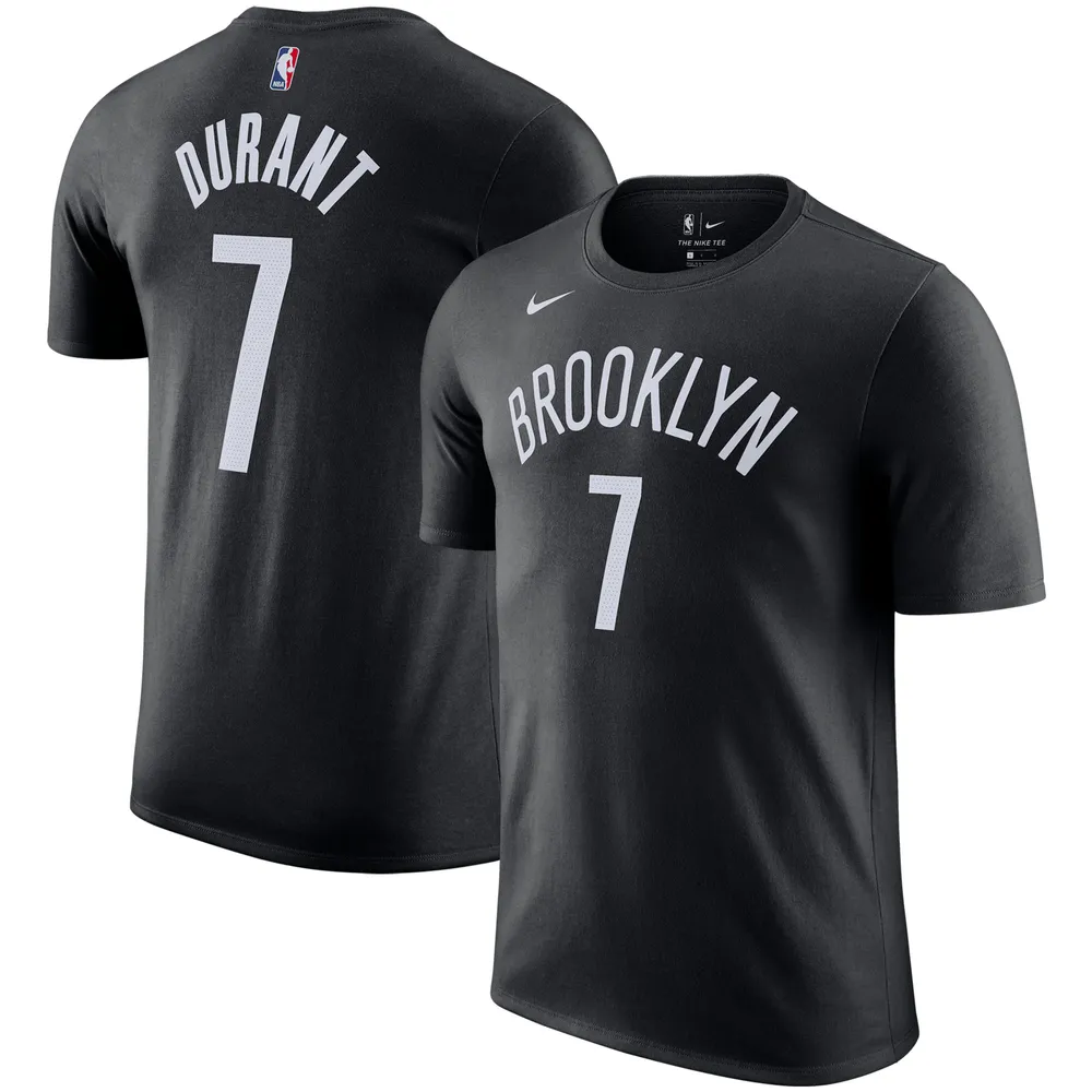 Nike Women's Kevin Durant Black Brooklyn Nets Name & Number Performance T-Shirt - Black