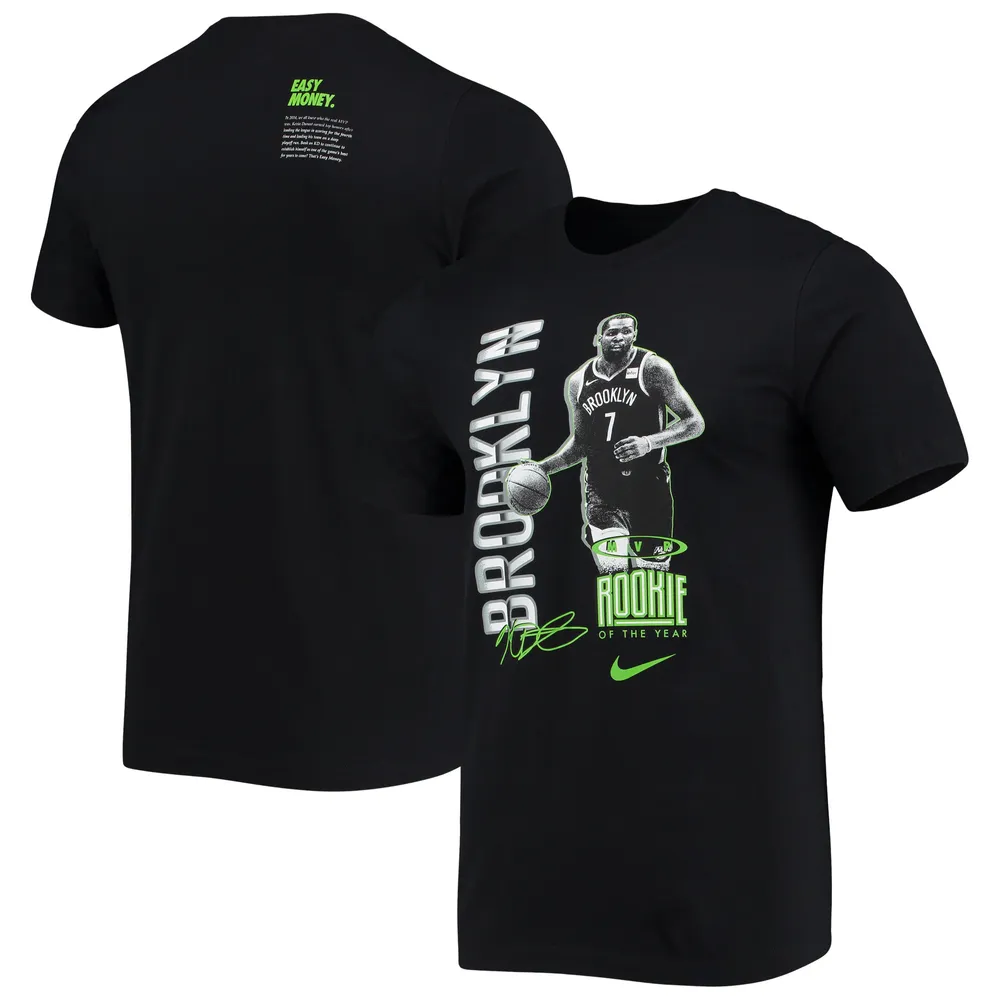 malo Escabullirse prioridad Lids Kevin Durant Brooklyn Nets Nike Select Series MVP Name & Number T-Shirt  - Black | Brazos Mall