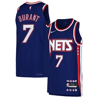 Maillot de joueur authentique Nike Kevin Durant pour hommes des Brooklyn Nets, bleu - City Edition