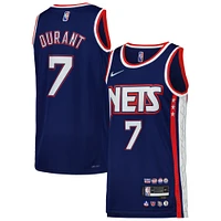 Maillot Nike Kevin Durant pour homme, bleu, Brooklyn Nets, Swingman, joueur - City Edition