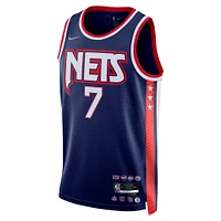 Men's Nike Kevin Durant Navy Brooklyn Nets 2021/22 Swingman Jersey - City Edition