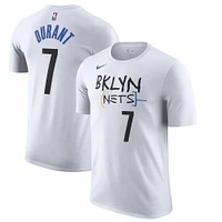 T-shirt Nike Kevin Durant Brooklyn Nets 2022/23 City Edition avec nom et numéro pour homme