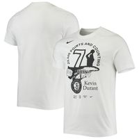 Men's Nike Kevin Durant White Brooklyn Nets 25K Points T-Shirt