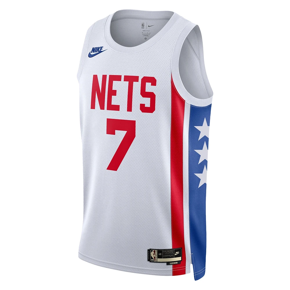 Men's Nike Kevin Durant White Brooklyn Nets Swingman Jersey - Classic Edition