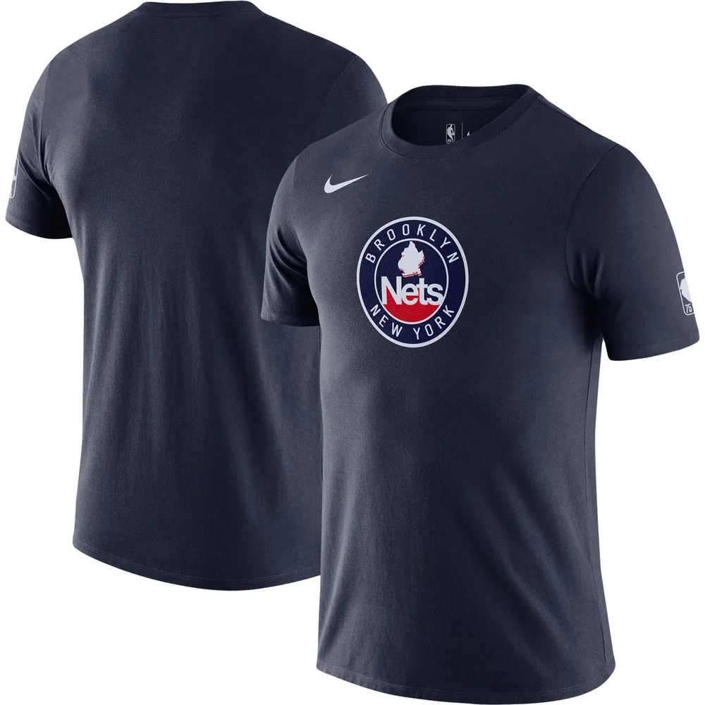 T-shirt Nike Brooklyn Nets 2021/22 City Edition Essential Logo Performance pour homme - Bleu marine