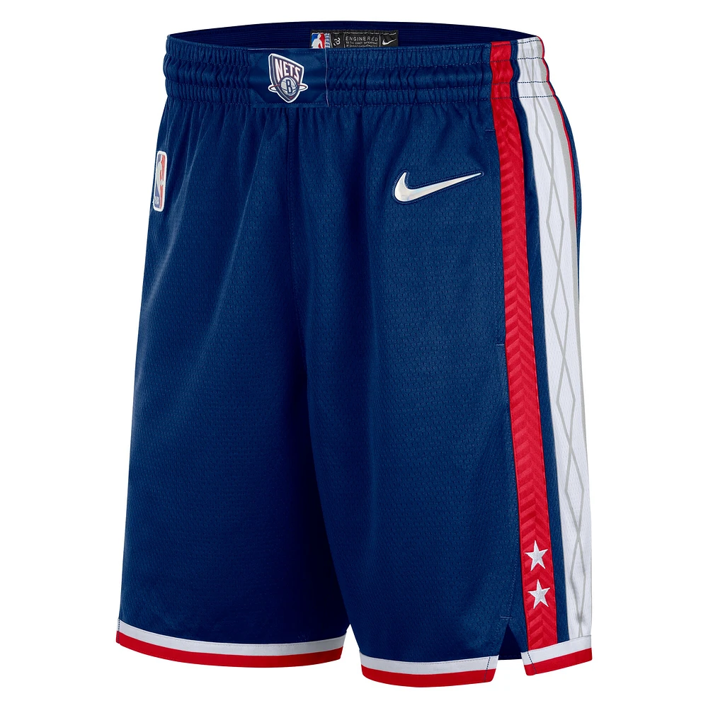 Men's Nike Navy Brooklyn Nets 2021/22 City Edition Swingman Shorts