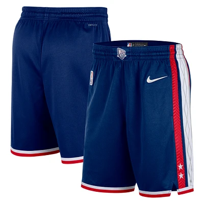 Men's Nike Navy Brooklyn Nets 2021/22 City Edition Swingman Shorts