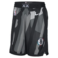 Men's Nike Silver Brooklyn Nets 2024/25 City Edition Swingman Shorts