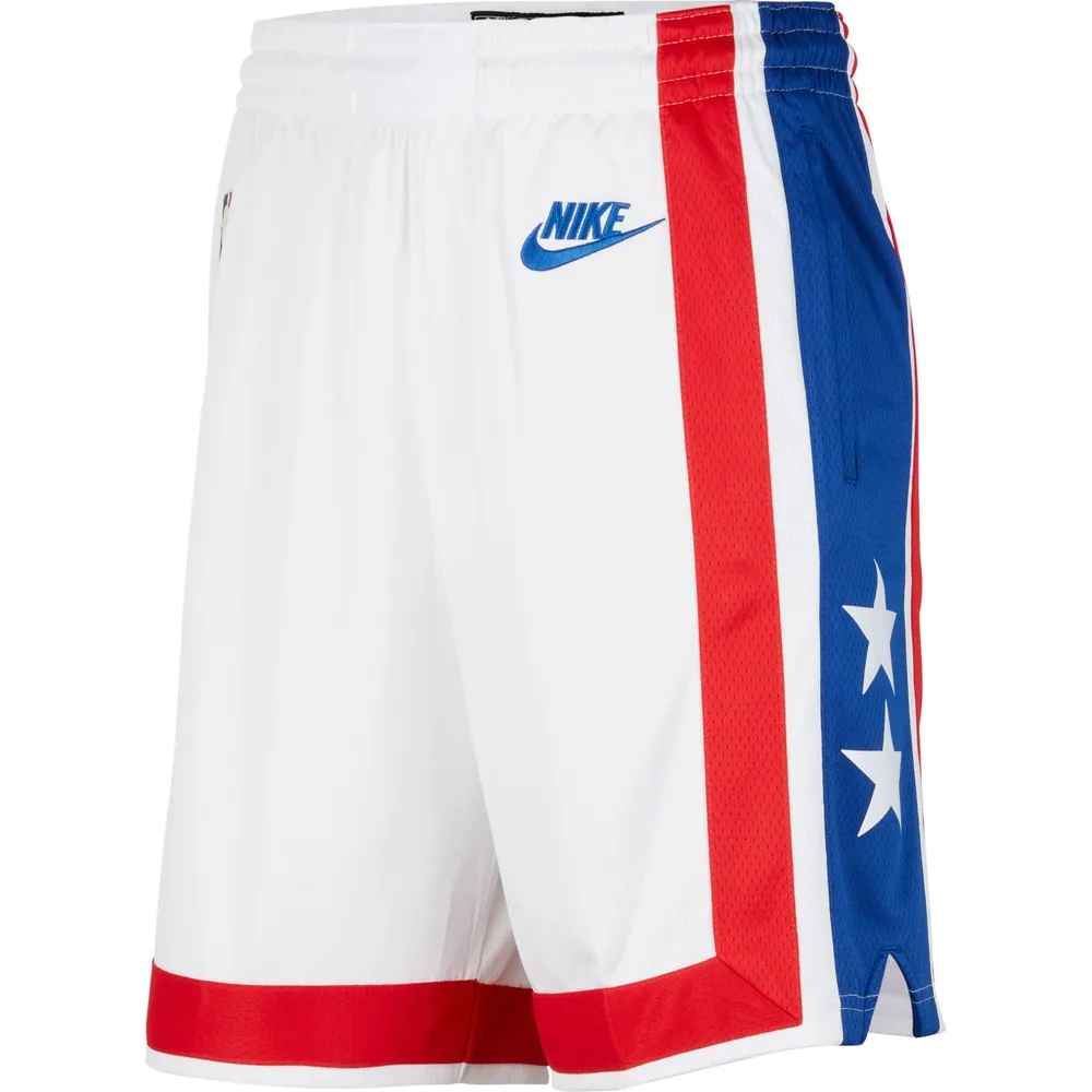 Nike Brooklyn Nets 2022/23 Classic Edition Swingman Performance Short Homme Blanc