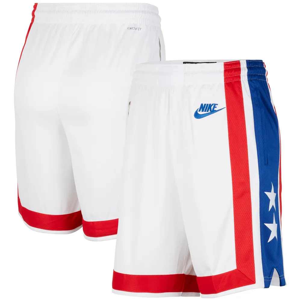 Nike Brooklyn Nets 2022/23 Classic Edition Swingman Performance Short Homme Blanc