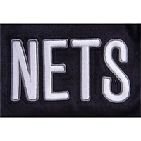 Chemise boutonnée en maille ombrée Brooklyn Nets Pro Standard pour homme, noir/gris