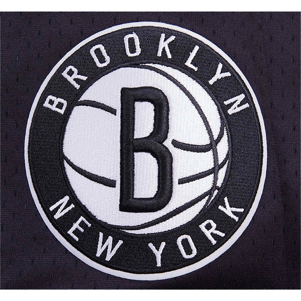 Chemise boutonnée en maille ombrée Brooklyn Nets Pro Standard pour homme, noir/gris