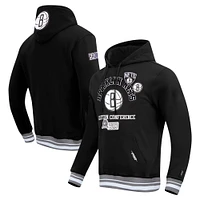 Men's Pro Standard Black Brooklyn Nets Area Code Pullover Hoodie