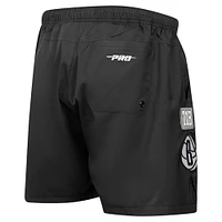 Short Pro Standard noir pour homme avec code régional des Brooklyn Nets