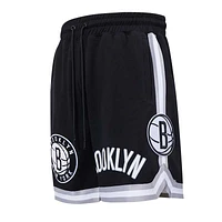 Men's Pro Standard Black Brooklyn Nets Classic Chenille - Shorts