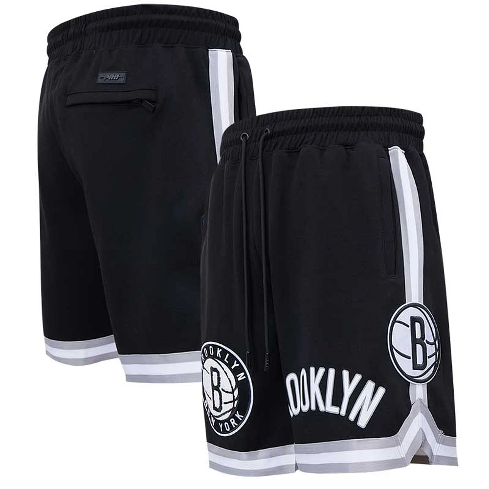 Men's Pro Standard Black Brooklyn Nets Classic Chenille - Shorts