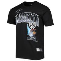 Men's Pro Standard Black Brooklyn Nets Hometown Chenille T-Shirt