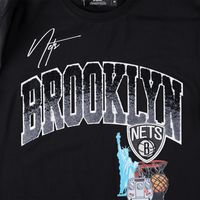 Men's Pro Standard Black Brooklyn Nets Hometown Chenille T-Shirt