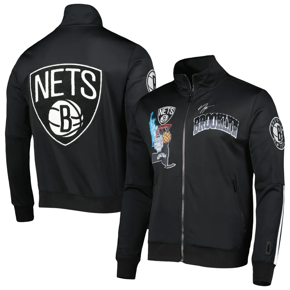 Veste de survêtement Pro Standard Brooklyn Nets Hometown pour homme avec fermeture éclair et col montant