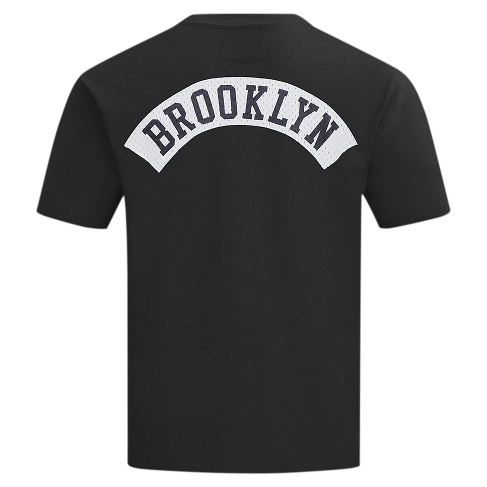 Men's Pro Standard Black Brooklyn Nets Made To Play Drop Shoulder T-Shirt