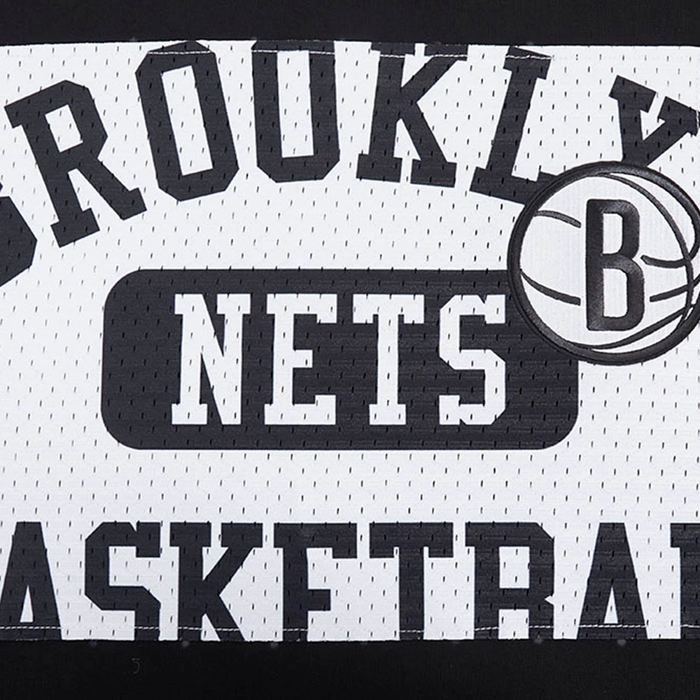 Men's Pro Standard Black Brooklyn Nets Made To Play Drop Shoulder T-Shirt