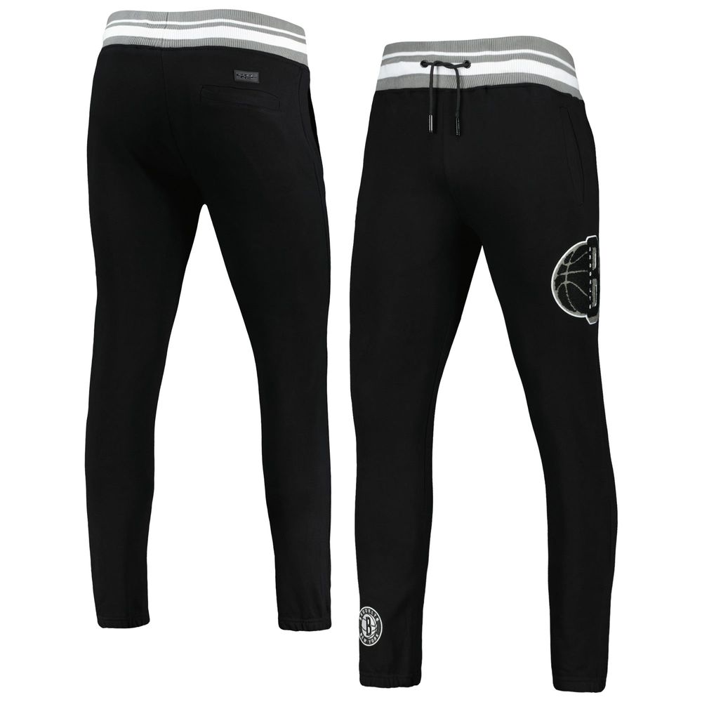 Men's Pro Standard Black Brooklyn Nets Mash Up Capsule Sweatpants