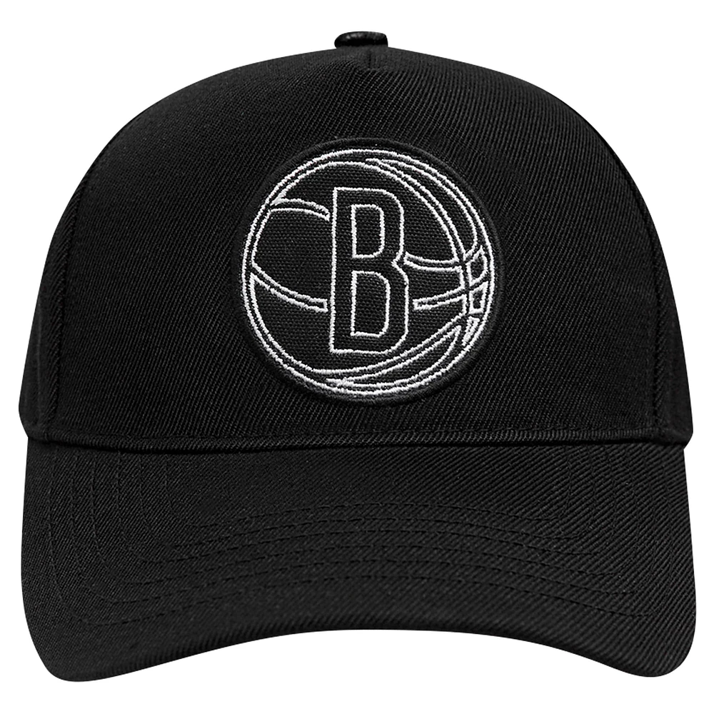 Men's Pro Standard Black Brooklyn Nets Paint the City Pinch Front Snapback Hat