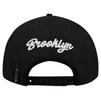 Men's Pro Standard Black Brooklyn Nets Paint the City Pinch Front Snapback Hat