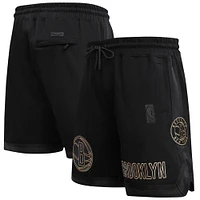 Short Pro Standard noir Brooklyn Nets pour hommes